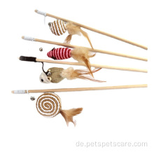 Feather Interactive Cat spielt Spielzeug Teaser Stick